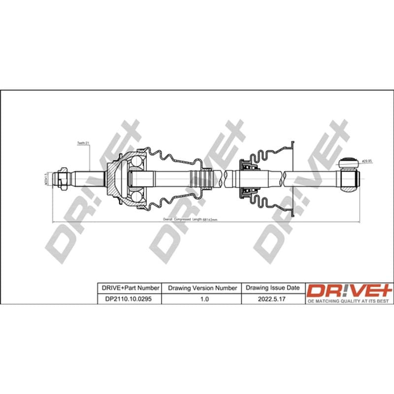 DRVE pusašis DP2110.10.0295