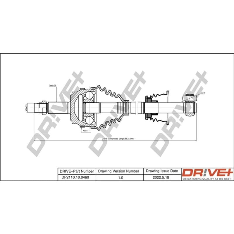 DRVE pusašis DP2110.10.0460