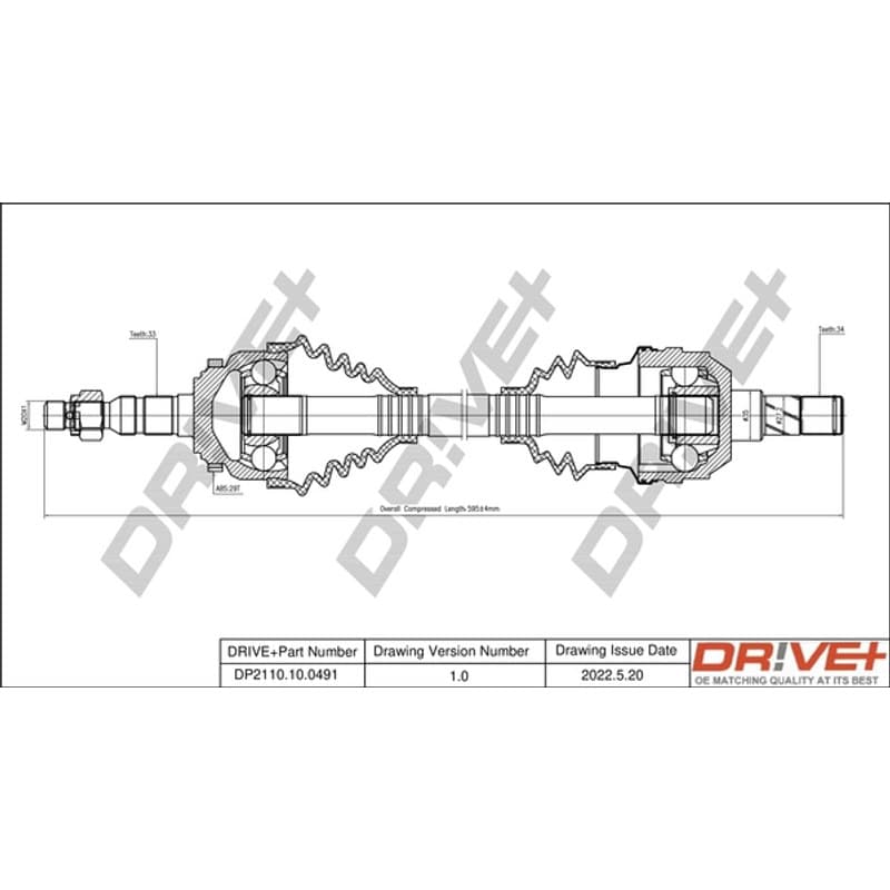 DRVE pusašis DP2110.10.0491