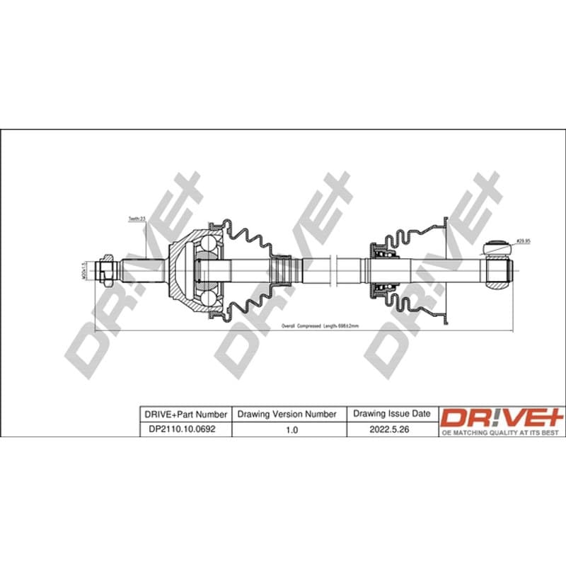 DRVE pusašis DP2110.10.0692