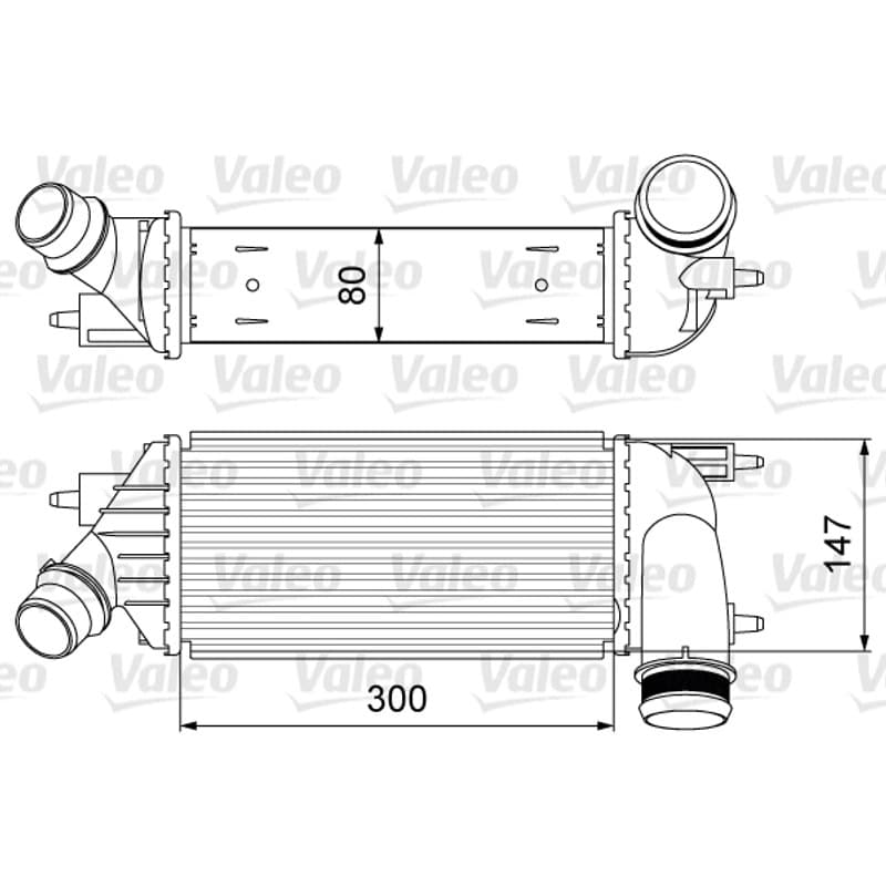 VALEO tarpinis suslėgto oro aušintuvas, kompresorius 818583