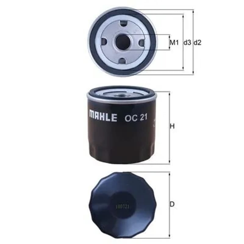 MAHLE OC 21 alyvos filtras