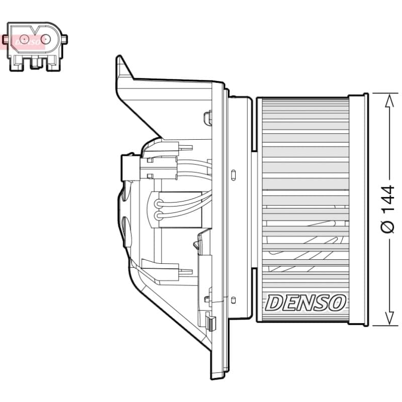 DENSO vidaus pūtiklis DEA05005