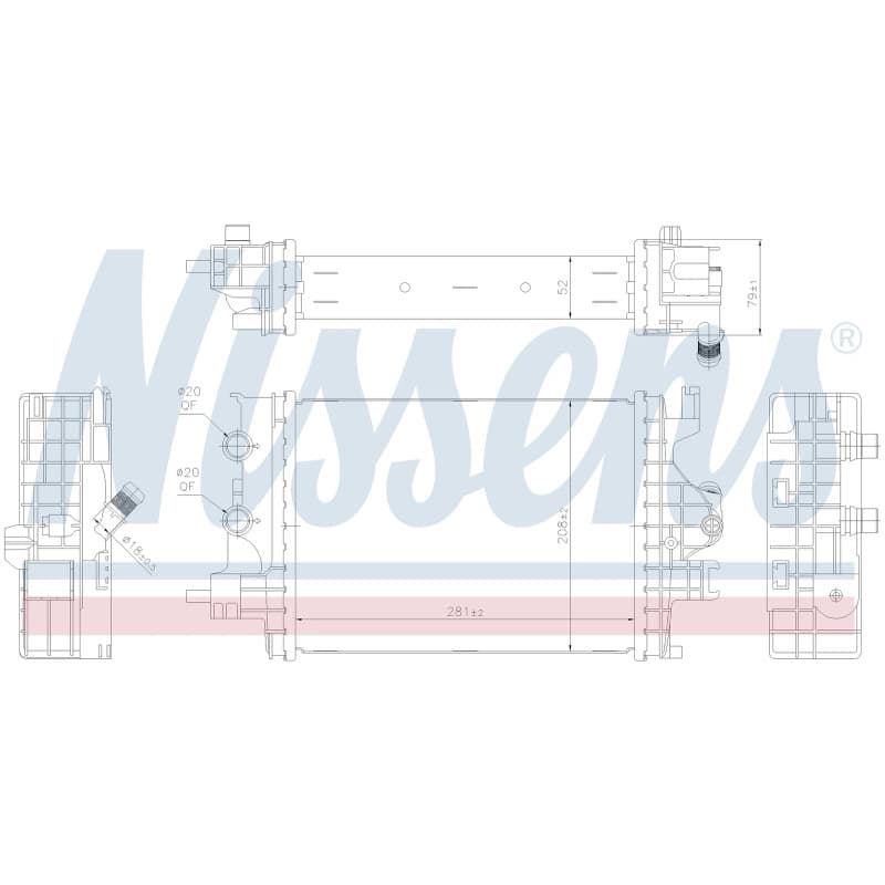 Aušinimo radiatorius NISSENS 607258 NISS