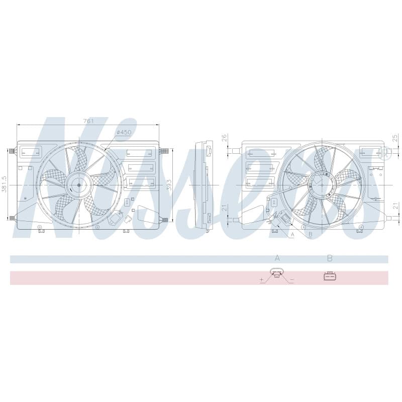 Aušinimo ventiliatorius NISSENS 850100 NISS