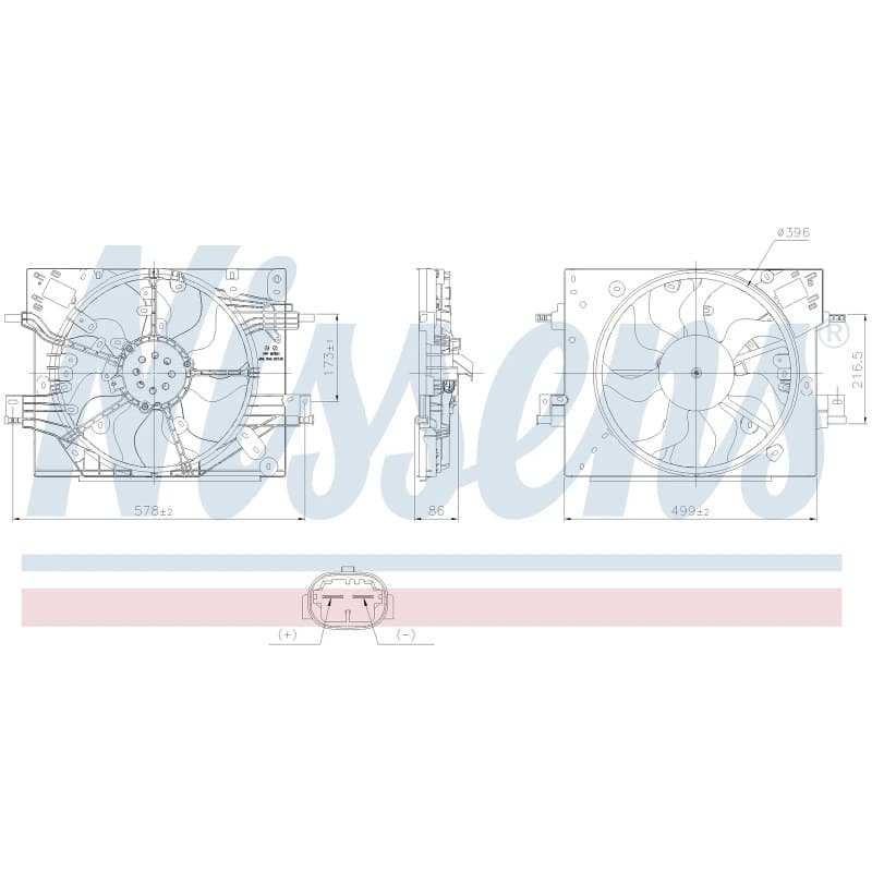Aušinimo ventiliatorius NISSENS 850174 NISS