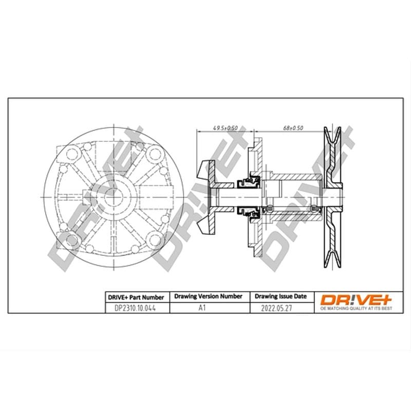 DRVE Vandens siurblys, variklio aušinimas DP2310.10.044