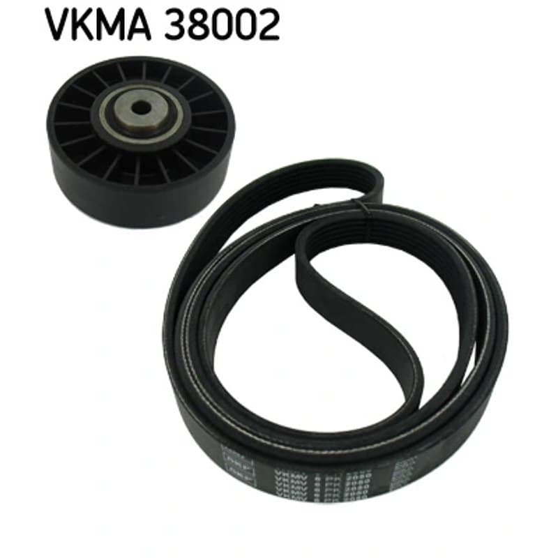 SKF VKMA 38002 V formos rumbuotas diržas, komplektas