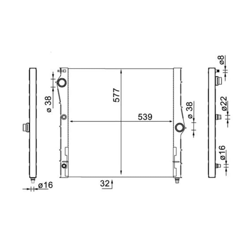 MAHLE CR 1904 000S radiatorius, variklio aušinimas
