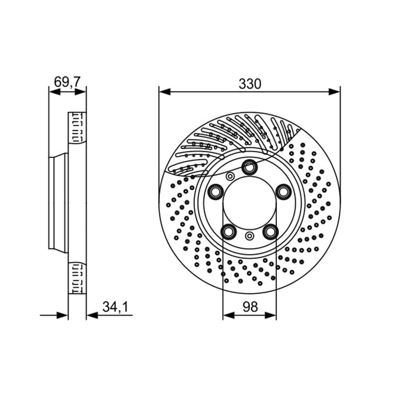 BOSCH 0 986 479 580 stabdžių diskas