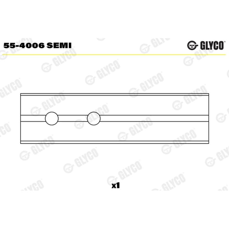 GLYCO įvorės mažu galu, švaistiklis 55-4006 SEMI