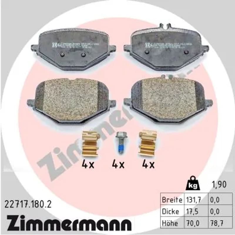 ZIMMERMANN Būgnai ir trinkelės 22717.180.2