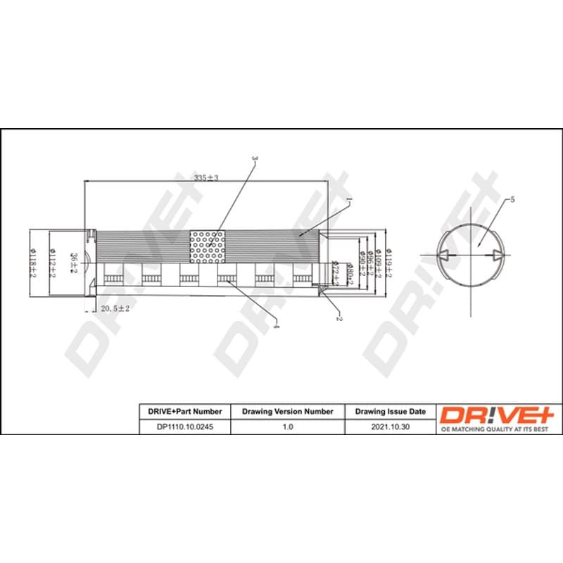 DRVE oro filtras DP1110.10.0245