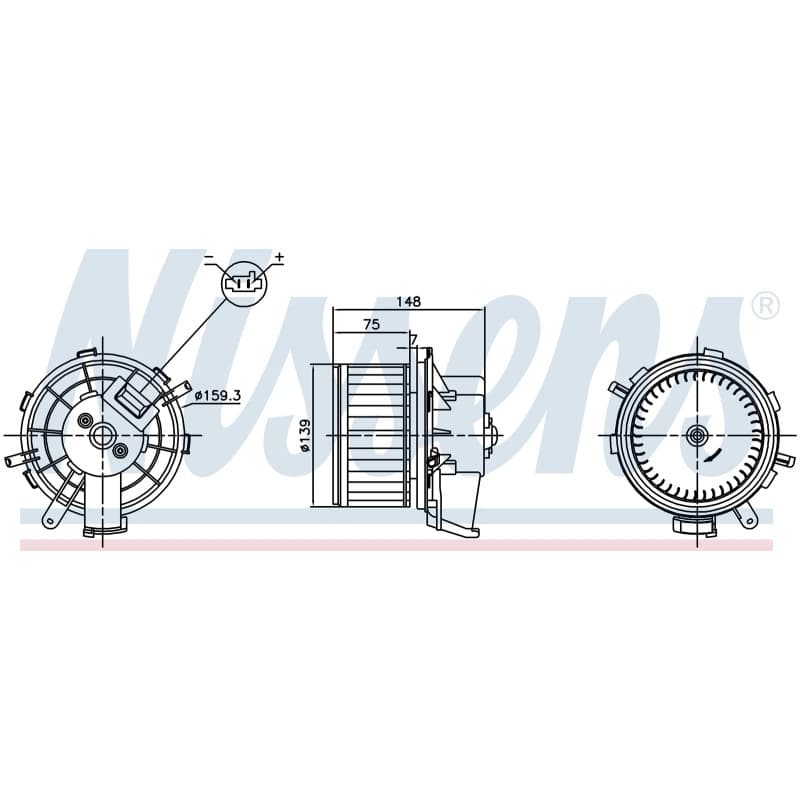 Salono ventiliatorius NISSENS 87622 NISS