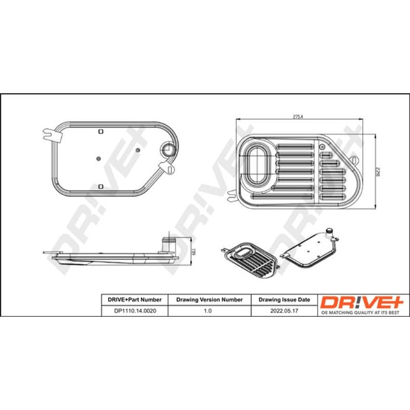 DRVE hidraulinis filtras, automatinė transmisija DP1110.14.0020