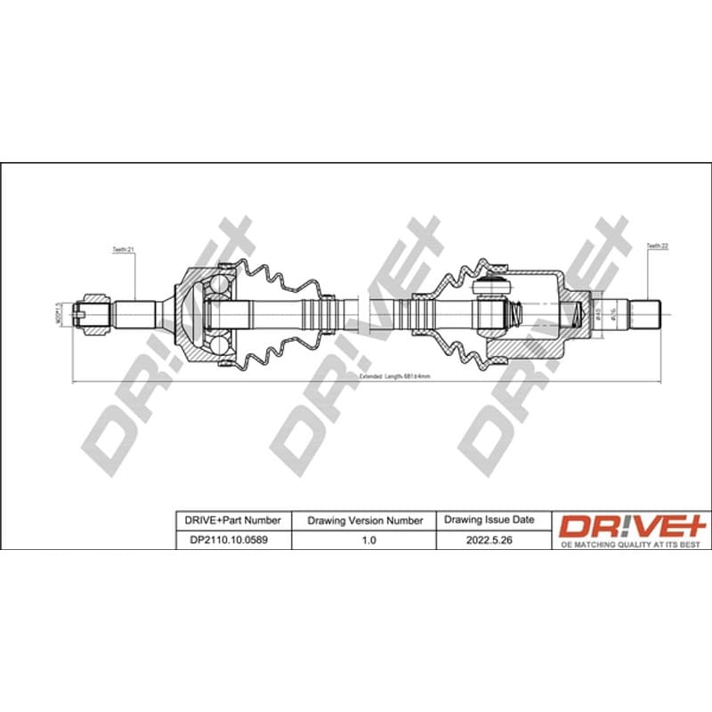 DRVE pusašis DP2110.10.0589