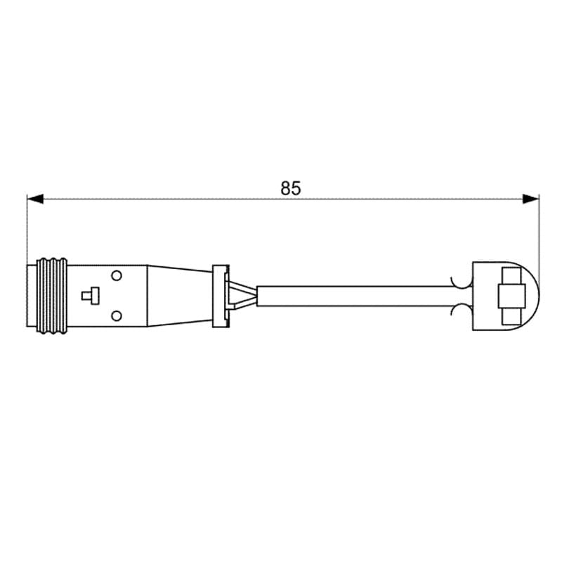 BOSCH 1 987 473 038 įspėjimo kontaktas, stabdžių trinkelių susidėvėjimas