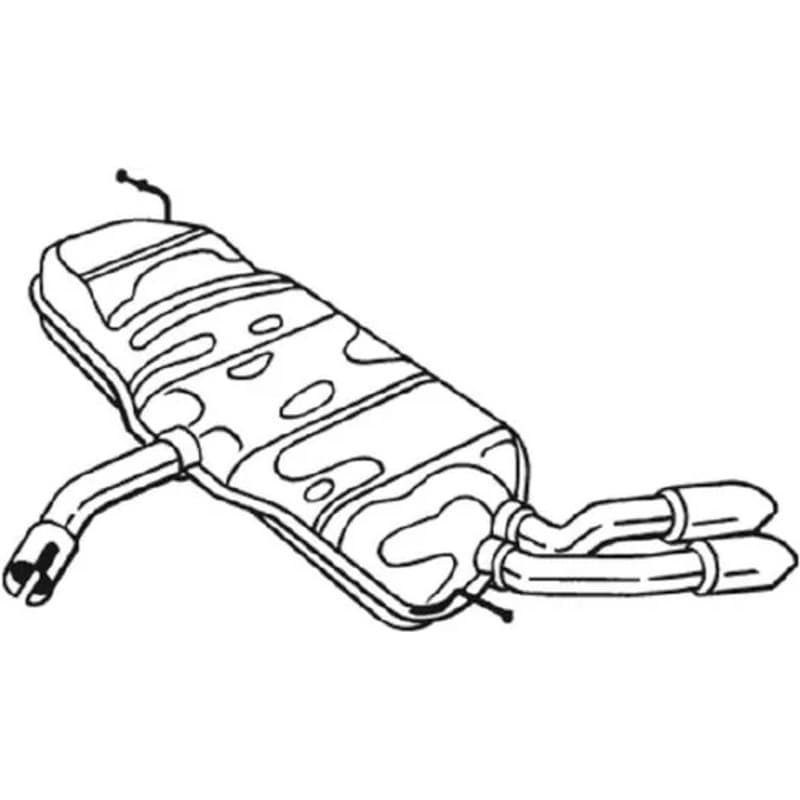 BOSAL galinis duslintuvas 105-027