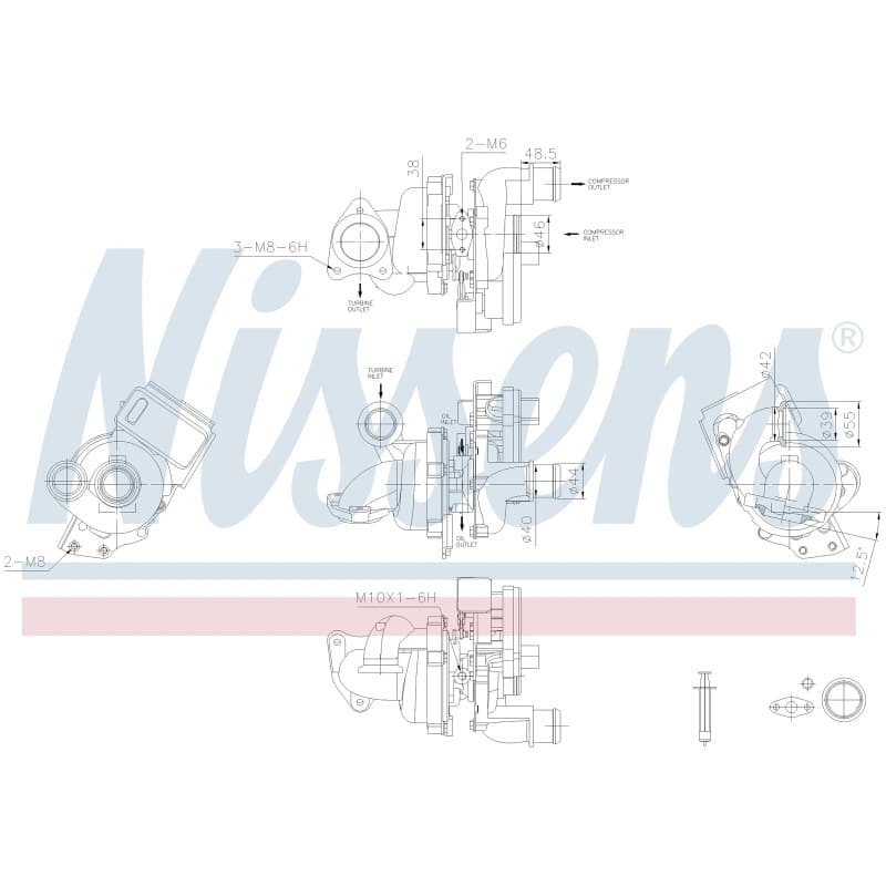 NISSENS kompresorius, įkrovimo sistema 93119
