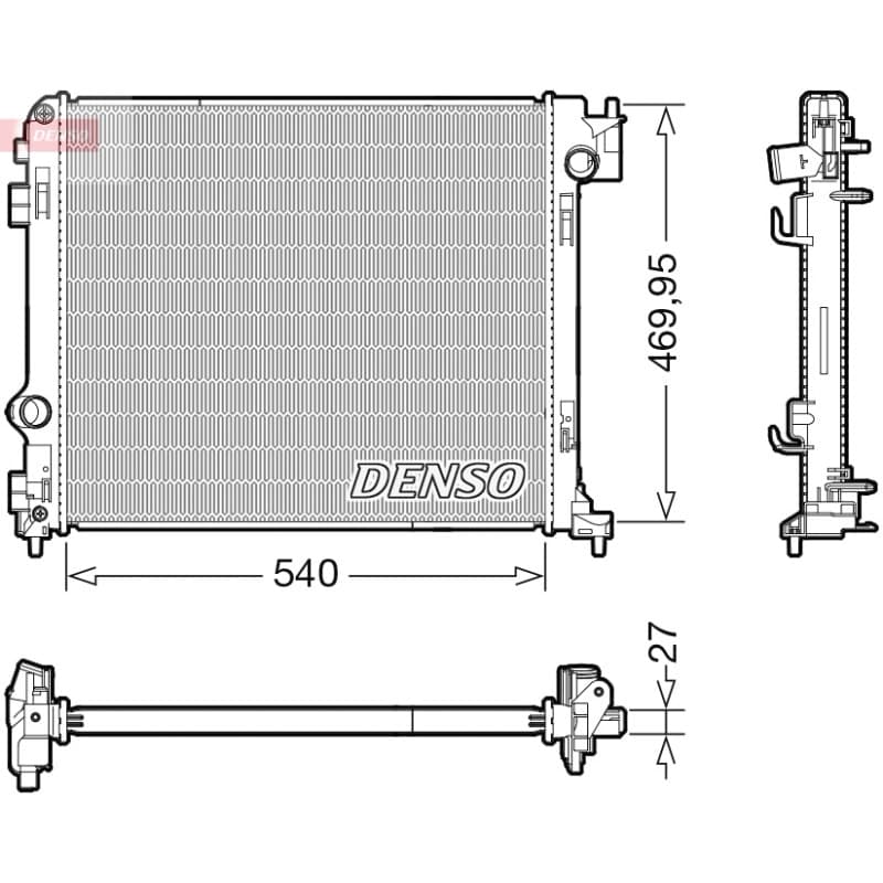 DENSO radiatorius, variklio aušinimas DRM46065