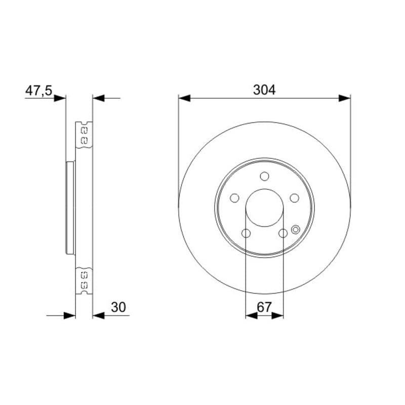BOSCH 0 986 479 333 stabdžių diskas