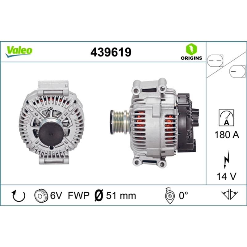 VALEO kintamosios srovės generatorius 439619