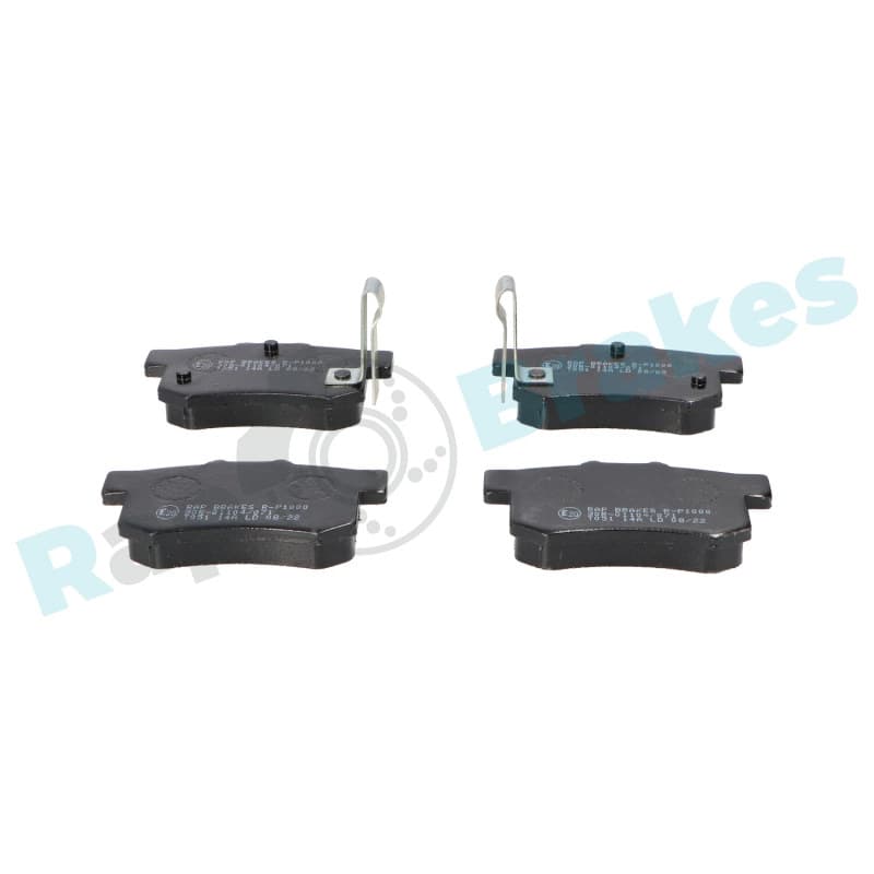 RAPBRAKES stabdžių trinkelių rinkinys, diskinis stabdys R-P1000