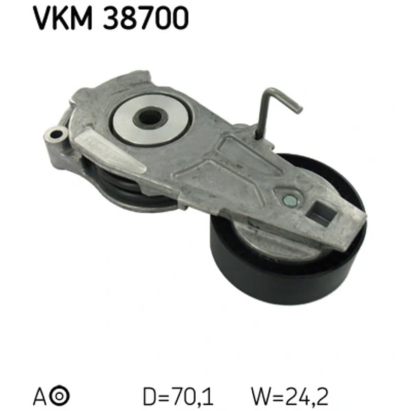 SKF VKM 38700 diržo įtempiklis, V formos rumbuotas diržas