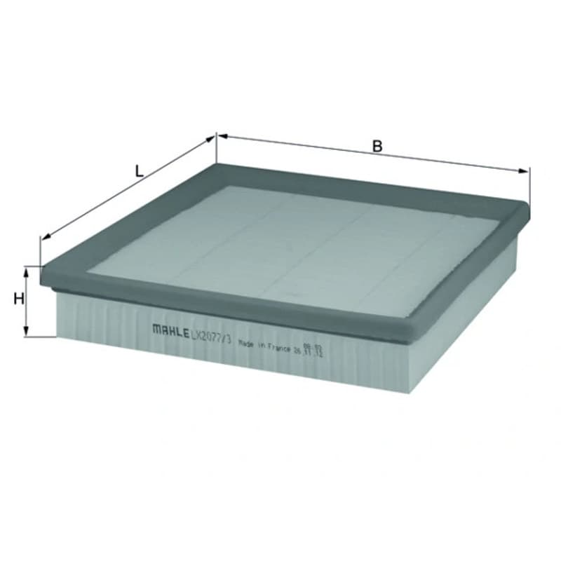 MAHLE LX 2077/3 oro filtras