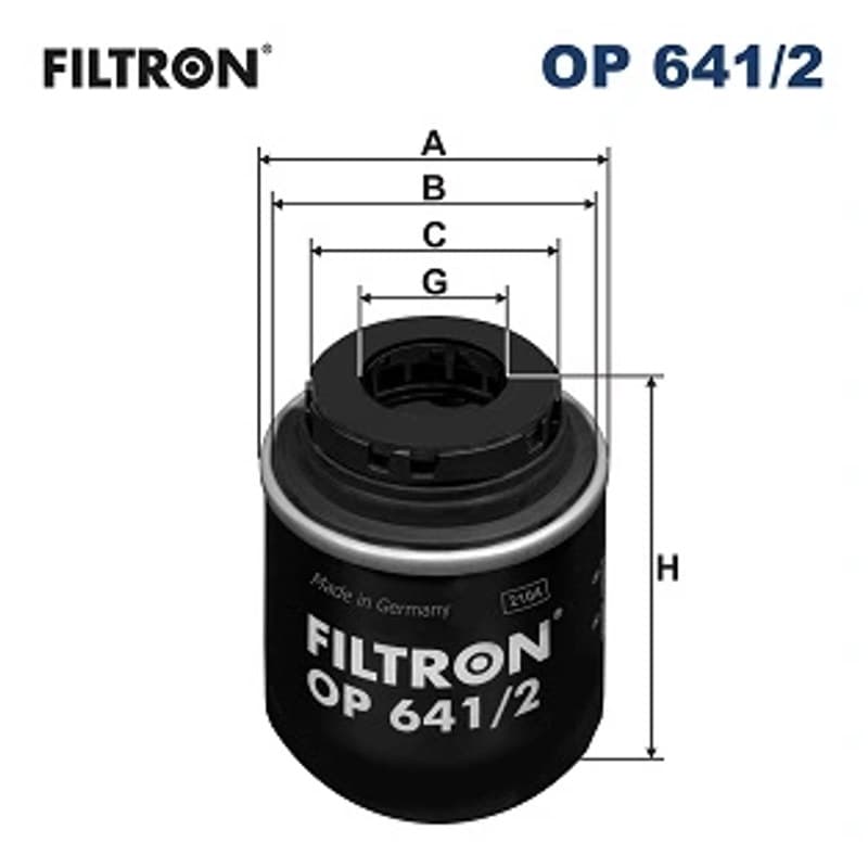 FILTRON alyvos filtras OP 641/2