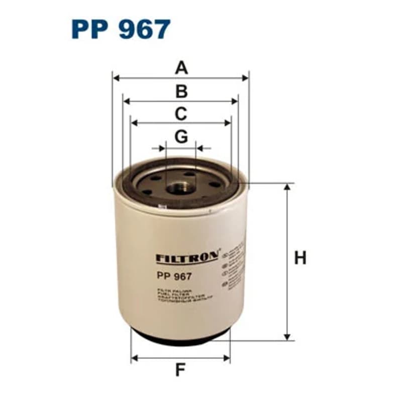 FILTRON PP 967 kuro filtras