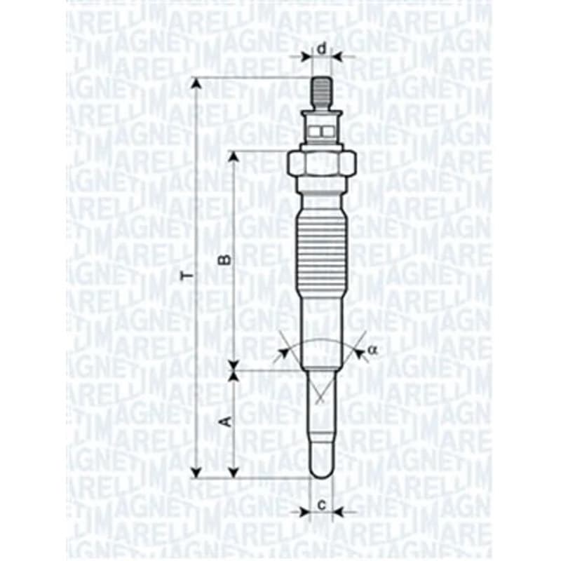 MAGNETIMARELLI Kaitinimo žvakė 062900077304