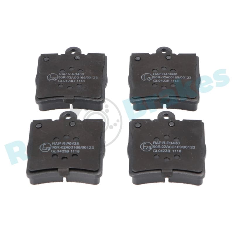 RAPBRAKES stabdžių trinkelių rinkinys, diskinis stabdys R-P0438