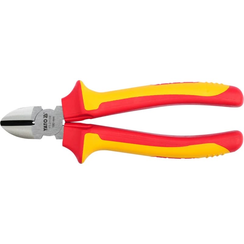 YATO Įstrižinės šoninės pjovimo replės, izoliuotos 180 mm VDE YT-21159