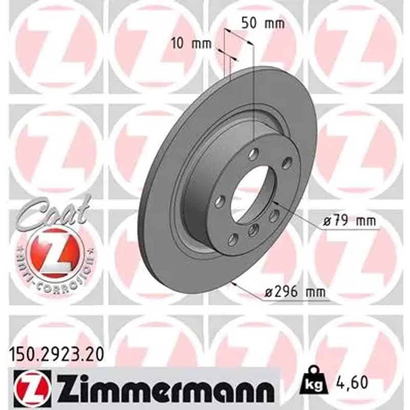 ZIMMERMANN stabdžių diskas 150.2923.20