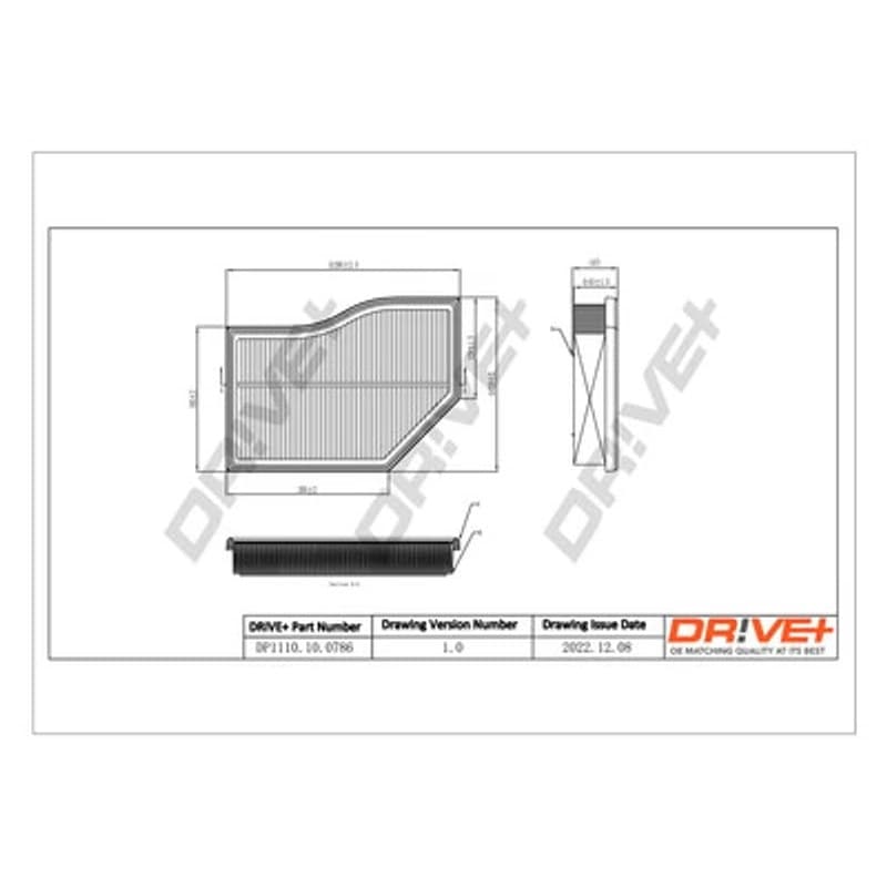DRVE oro filtras DP1110.10.0786