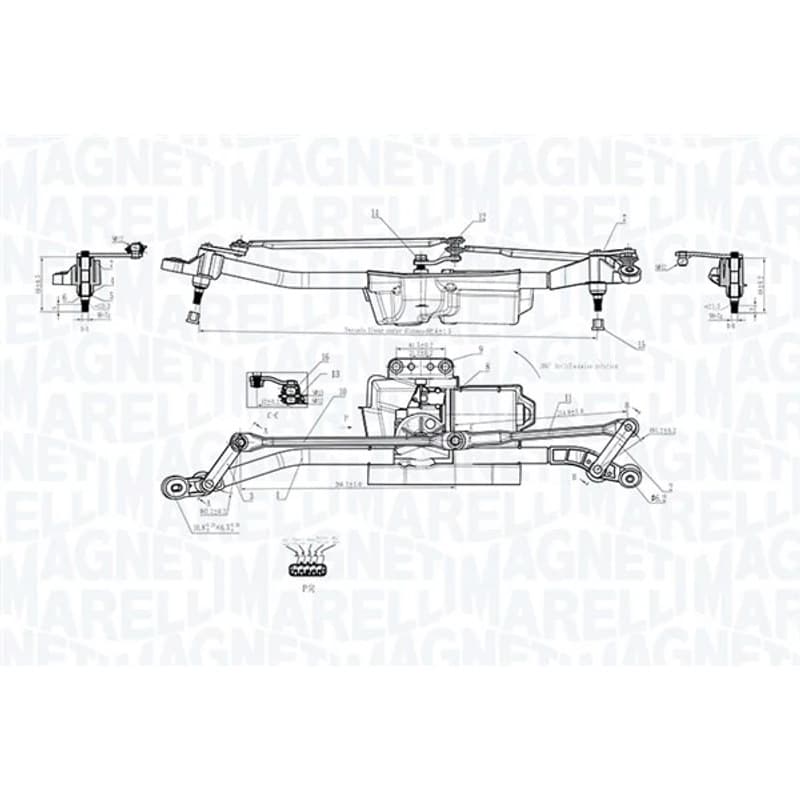 MAGNETIMARELLI langų valytuvų sistema 064352403010