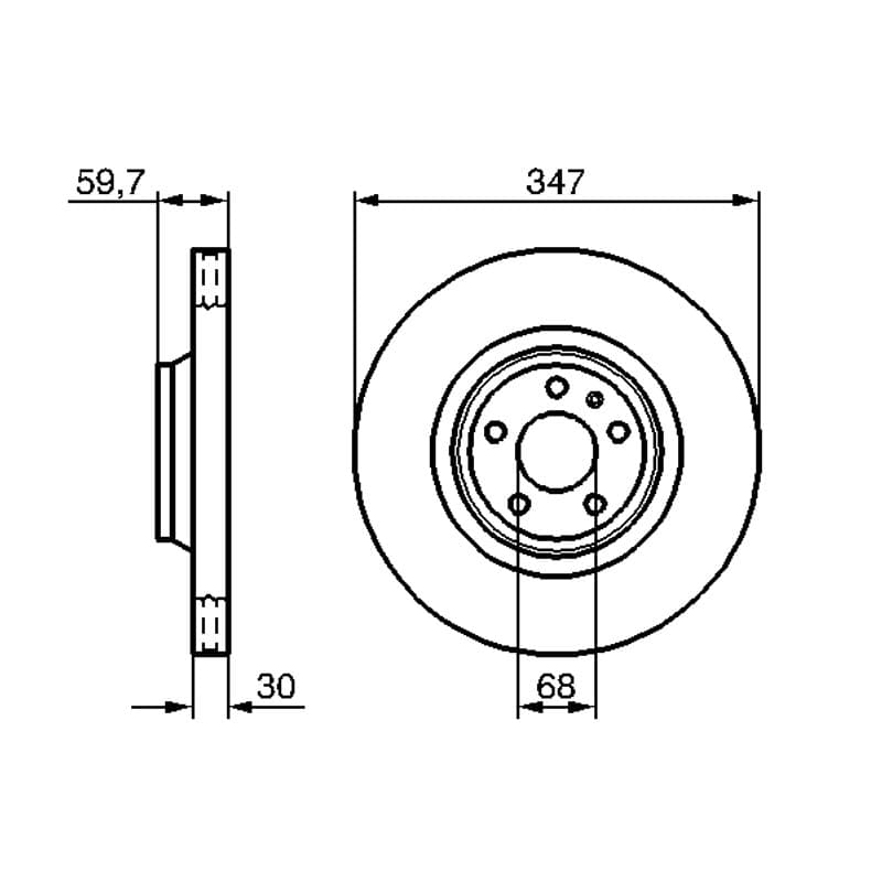 BOSCH 0 986 479 260 stabdžių diskas