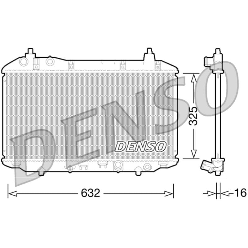 DENSO radiatorius, variklio aušinimas DRM40031