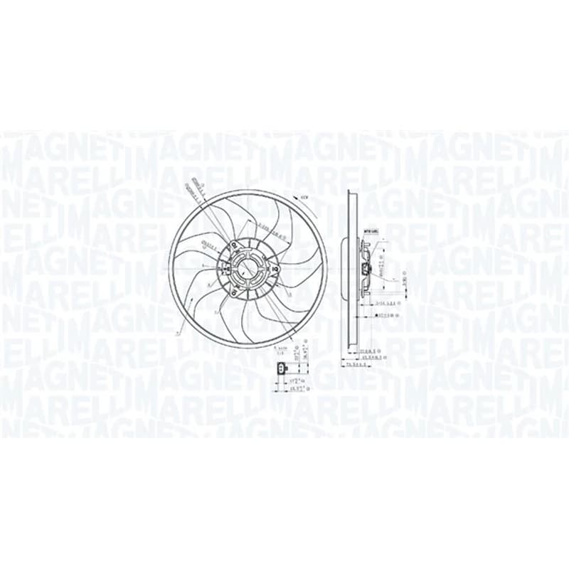 MAGNETIMARELLI ventiliatorius, radiatoriaus 069422897010