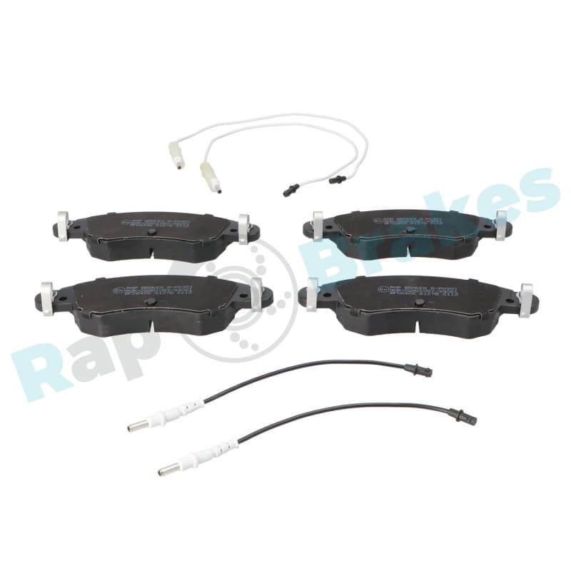 RAPBRAKES stabdžių trinkelių rinkinys, diskinis stabdys R-P0351