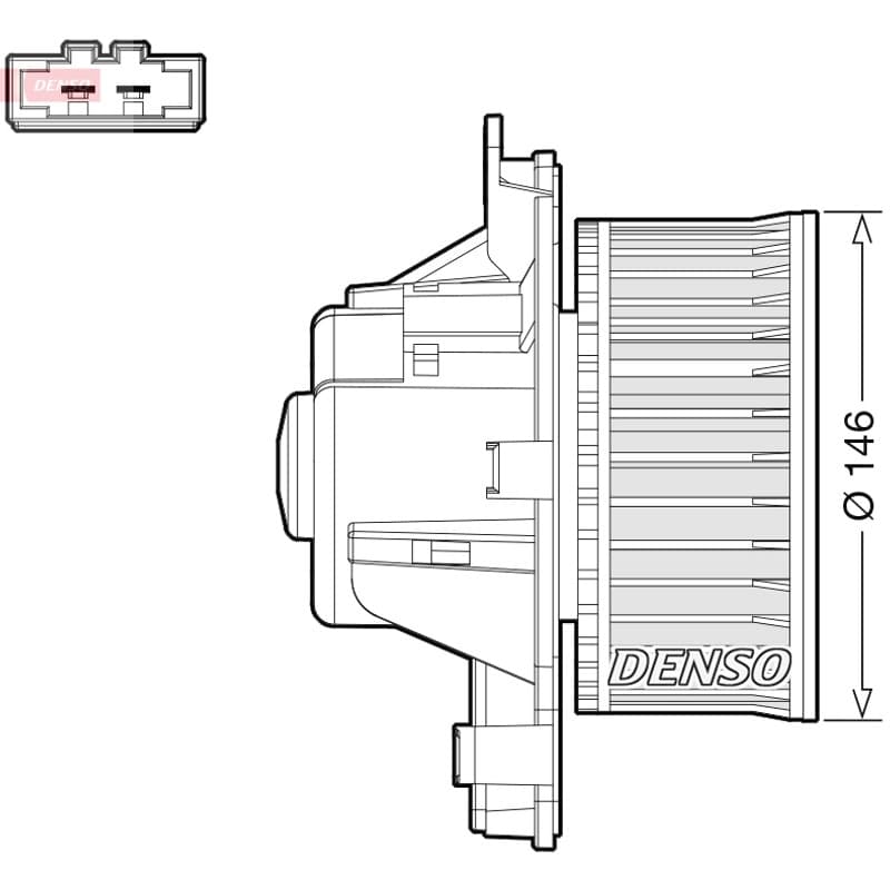 DENSO Vidaus pūtiklis DEA21014