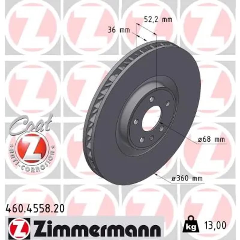 ZIMMERMANN stabdžių diskas 460.4558.20
