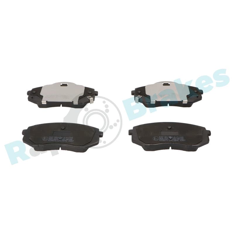 RAPBRAKES stabdžių trinkelių rinkinys, diskinis stabdys R-P1249