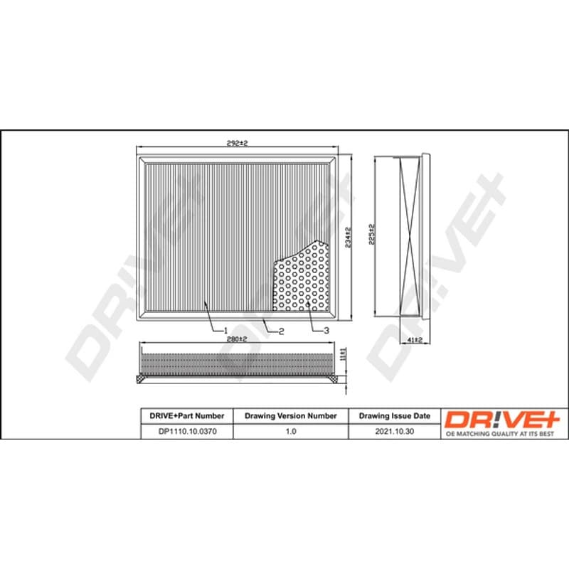 DRVE oro filtras DP1110.10.0370