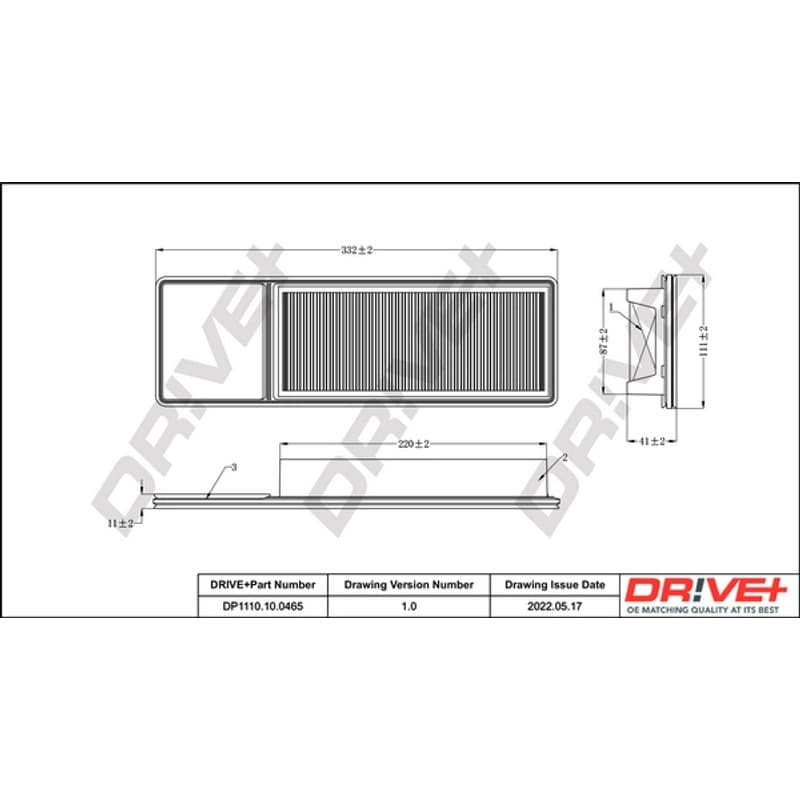 DRVE oro filtras DP1110.10.0465