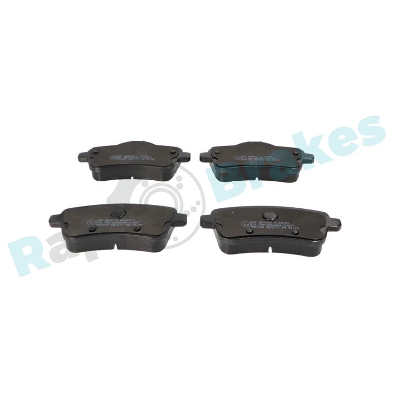 RAPBRAKES stabdžių trinkelių rinkinys, diskinis stabdys R-P0795