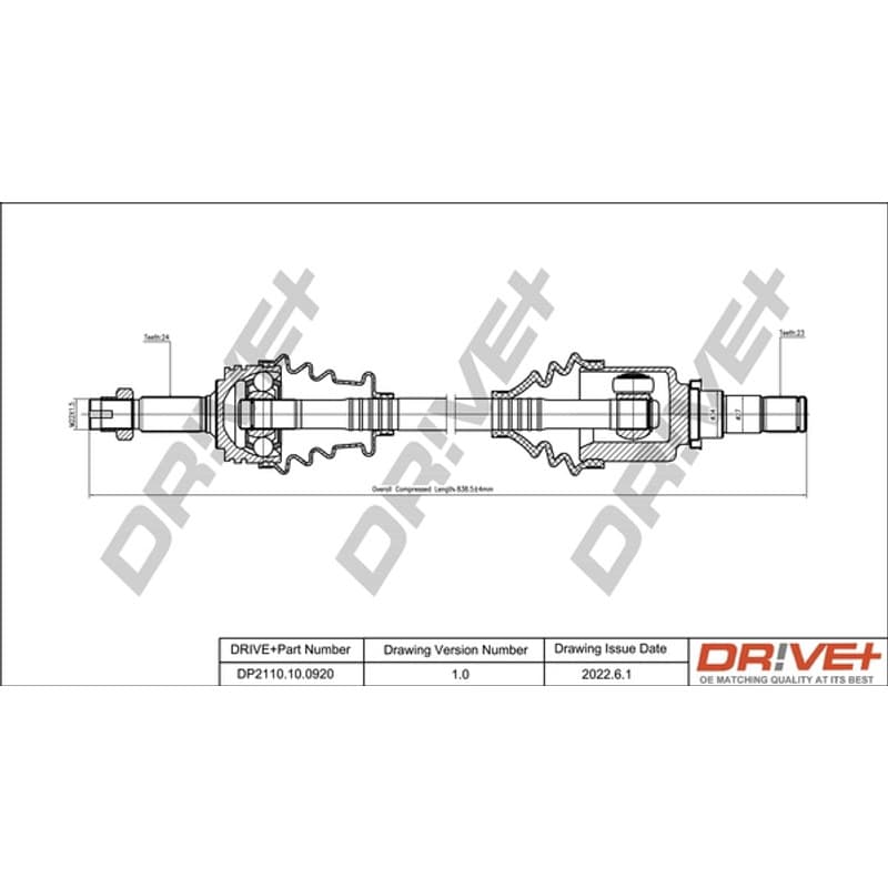 DRVE pusašis DP2110.10.0920