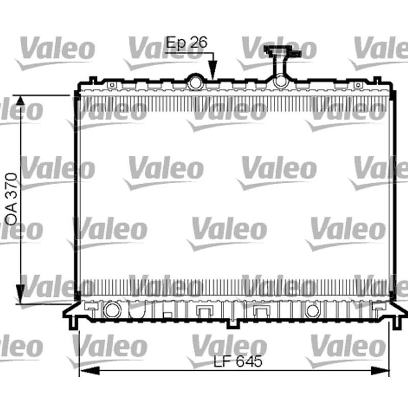 VALEO radiatorius, variklio aušinimas 735501