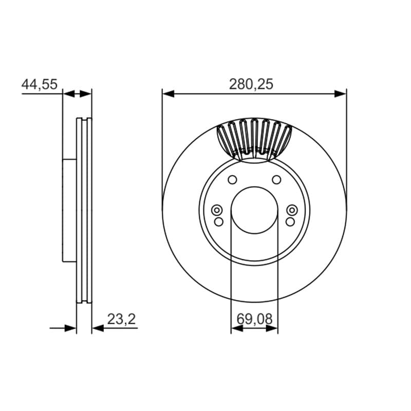 BOSCH 0 986 479 A12 stabdžių diskas